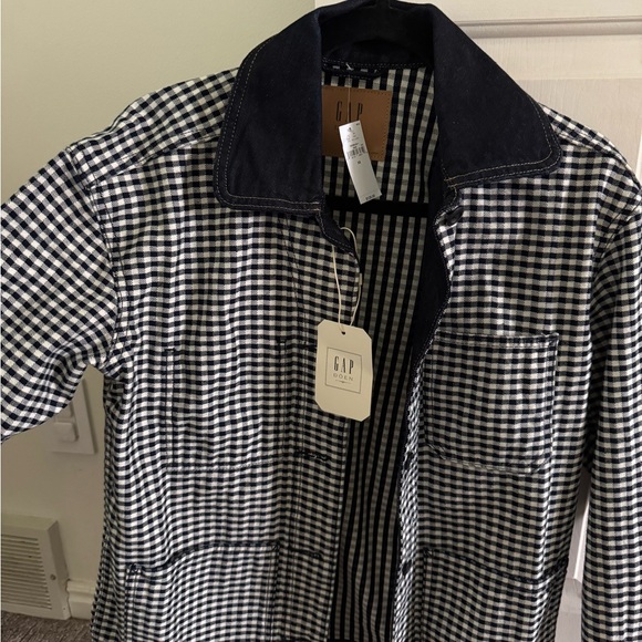 GAP x Doen Gingham Denim Jacket- SOLD OUT - Picture 1 of 4